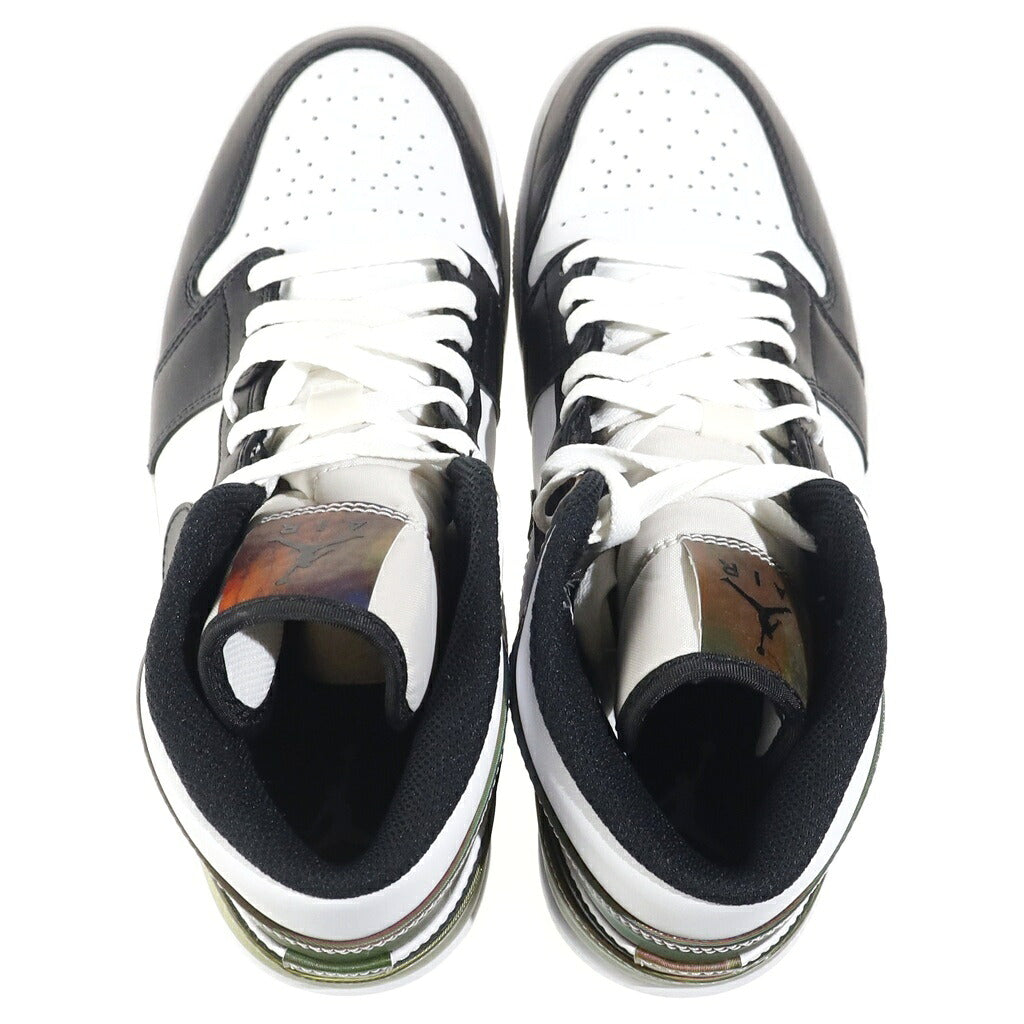 NIKE(ナイキ) AIR JORDAN 1 MID HEAT SENSITIVE PANELS DM7802-100 エアジョーダン1 ヒート センシティブ パネル ハイカットスニーカー ホワイト/ブラック/マルチ US8.5/26.5cm