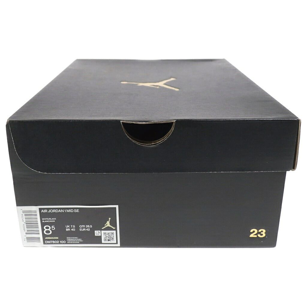 NIKE(ナイキ) AIR JORDAN 1 MID HEAT SENSITIVE PANELS DM7802-100 エアジョーダン1 ヒート センシティブ パネル ハイカットスニーカー ホワイト/ブラック/マルチ US8.5/26.5cm
