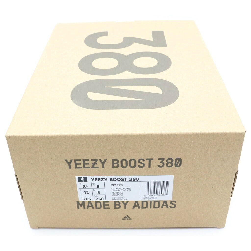 adidas(アディダス) YEEZY BOOST ONYX FZ1270 イージーブースト 380 オニキス ローカットスニーカー ブラック/ブラウン US8.5/26.5cm