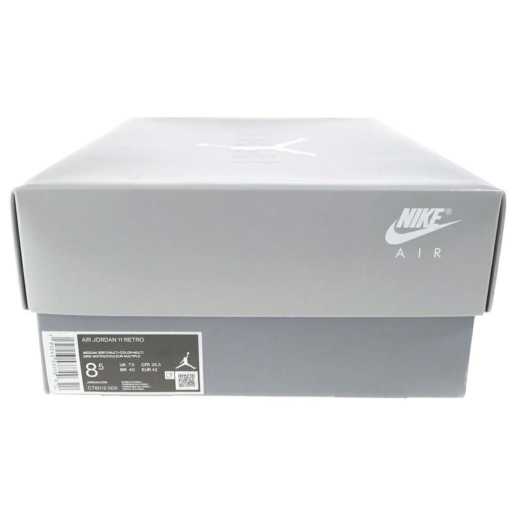 NIKE(ナイキ) AIR JORDAN 11 RETRO COOL GREY CT8012-005 エアジョーダン11 レトロ ハイカットスニーカー グレー US8.5/26.5cm