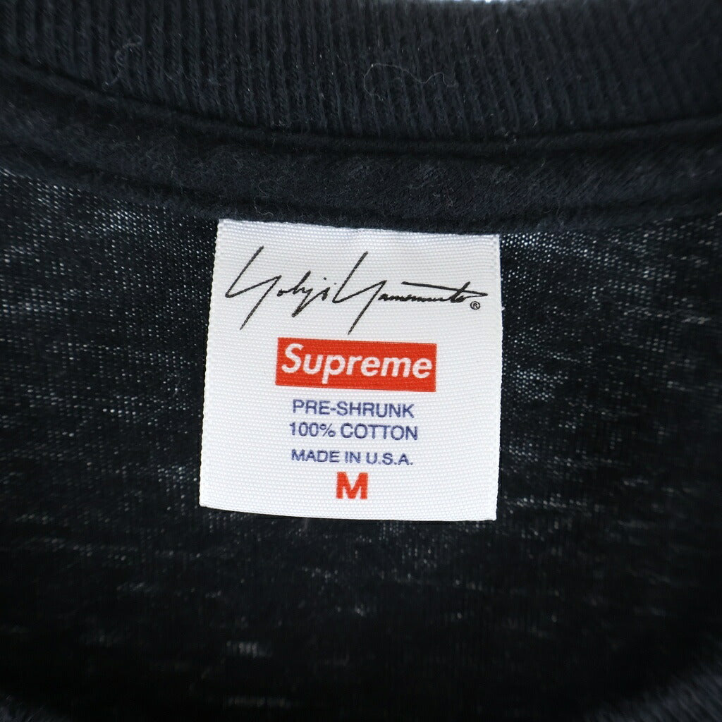 SUPREME(シュプリーム) 20AW ×Yohji Yamamoto This Was Tomorrow Tee ヨウジヤマモト ディスワズトゥモロー クルーネック半袖Tシャツカットソー ブラック