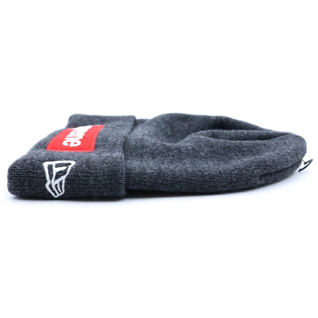 SUPREME(シュプリーム) 21AW ×NEWERA Box Logo Beanie ニューエラ ボックスロゴデザイン ニット帽 ビーニー グレー G2908242021