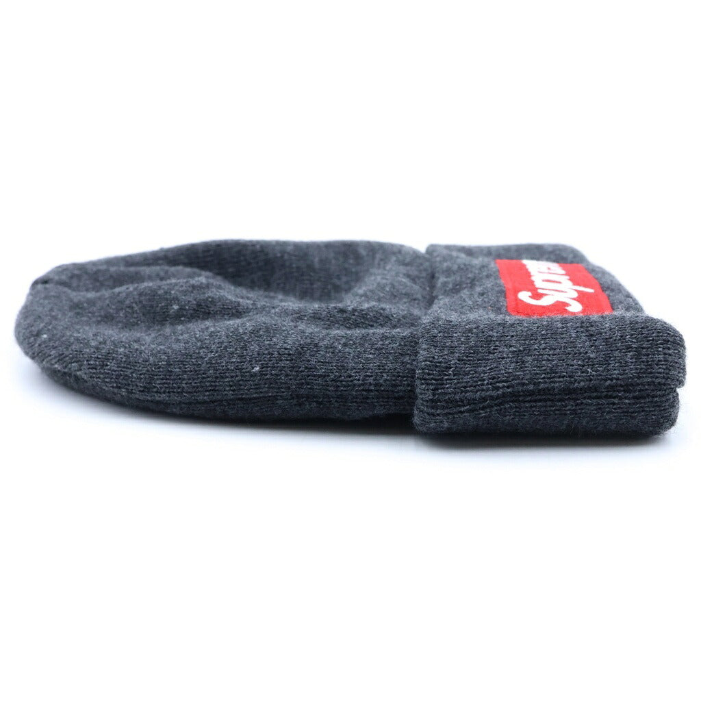 SUPREME(シュプリーム) 21AW ×NEWERA Box Logo Beanie ニューエラ ボックスロゴデザイン ニット帽 ビーニー グレー G2908242021
