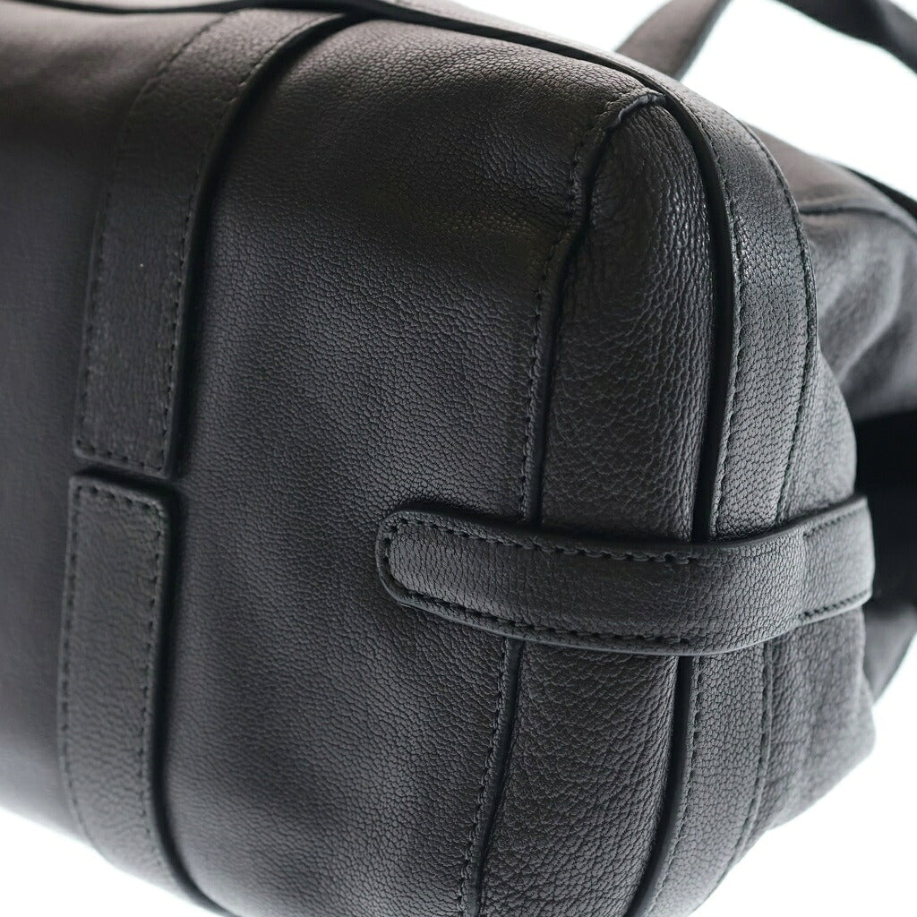 LOEWE(ロエベ) アナグラムロゴ レザー ハンドバッグ ブラック