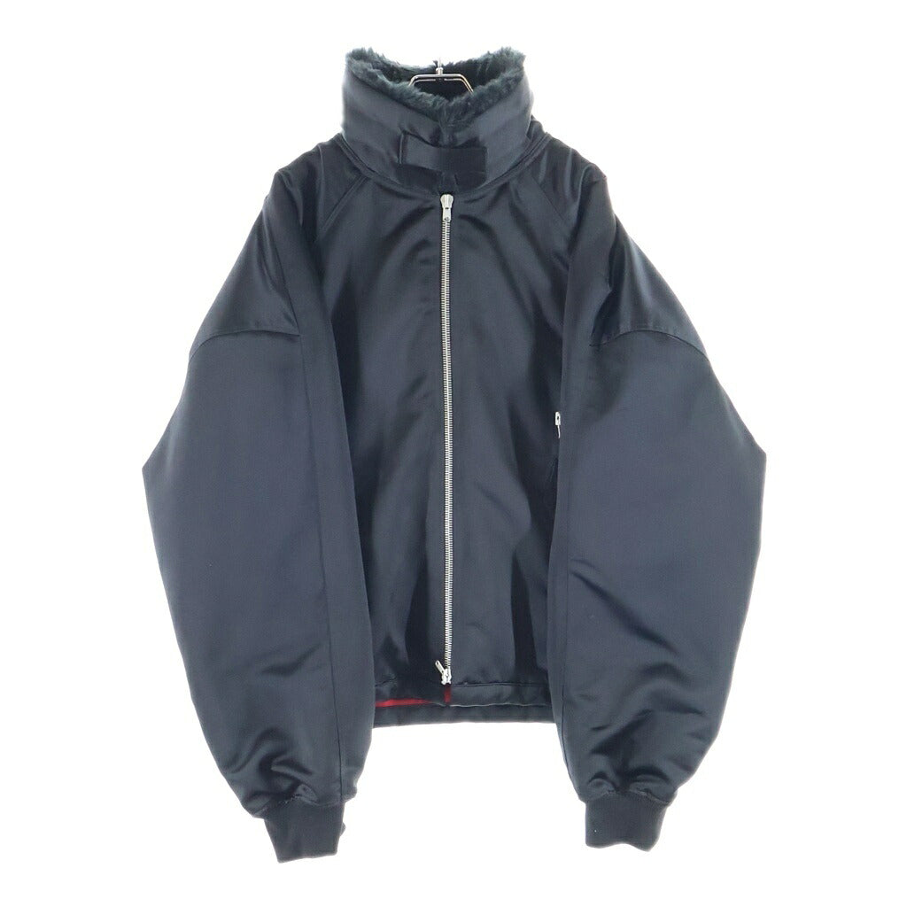 FEAR OF GOD(フィアオブゴッド) FIFTH COLLECTION サテンモックネック ナイロン フェイクファー ボンバージャケット ブラック 5C17NMKB