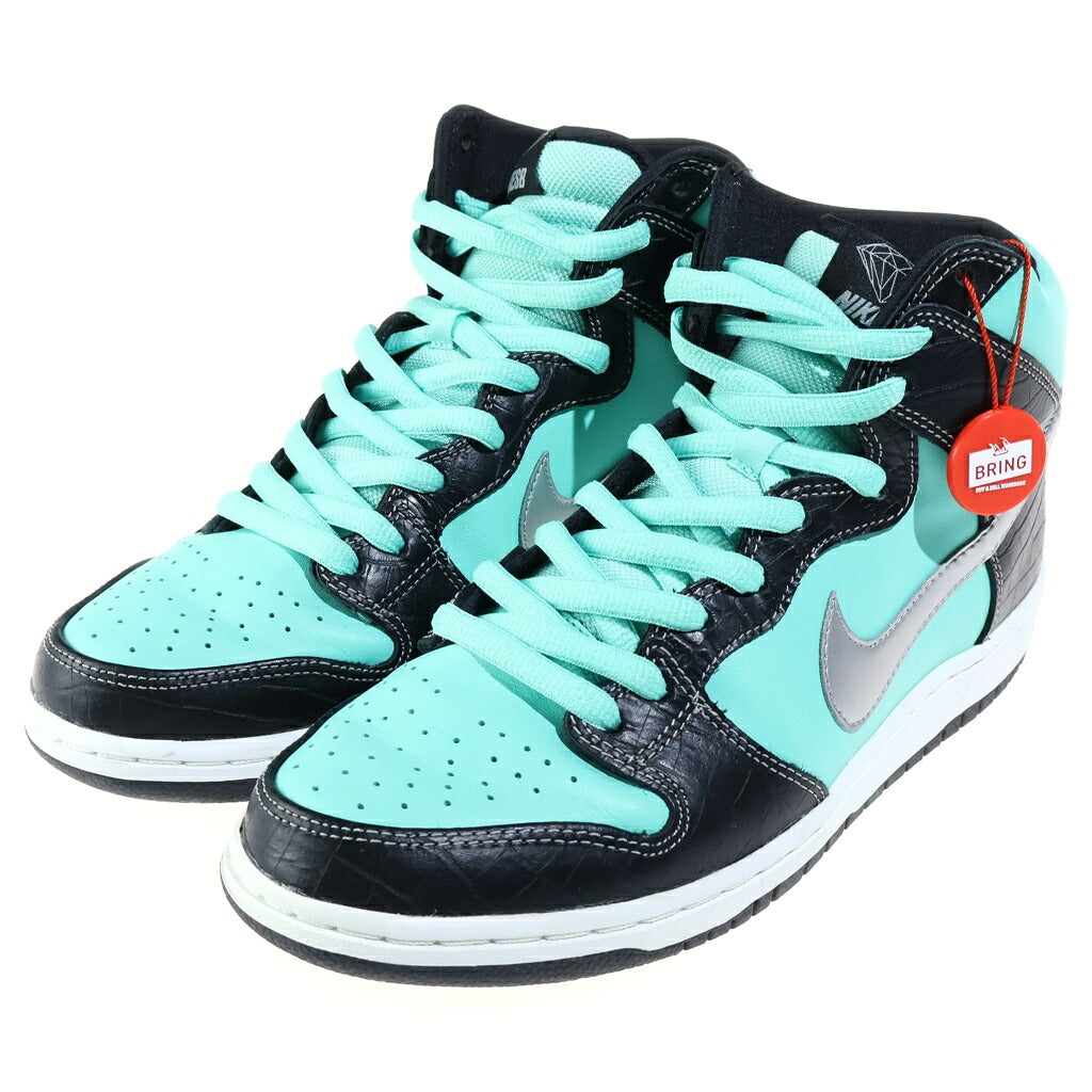 NIKE SB(ナイキエスビー) ×Diamond Supply DUNK HIGH ダンク ハイカットスニーカー ブルー/ブラック US10/28cm 653599-400