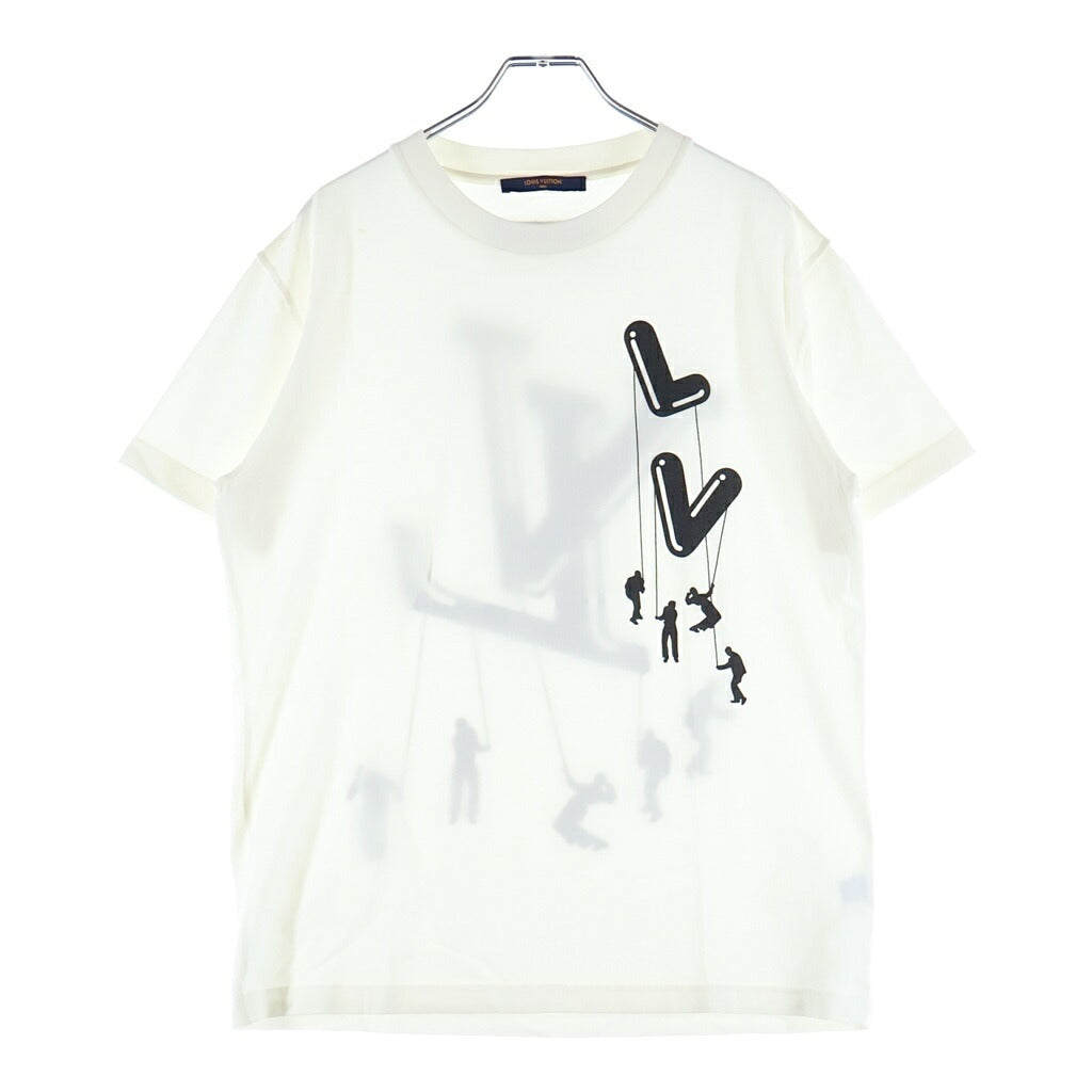 LOUIS VUITTON(ルイヴィトン) 21SS フロウティング LVプリンテッド クルーネック 半袖Tシャツ カットソー ホワイト RM211 NPG HKY86W