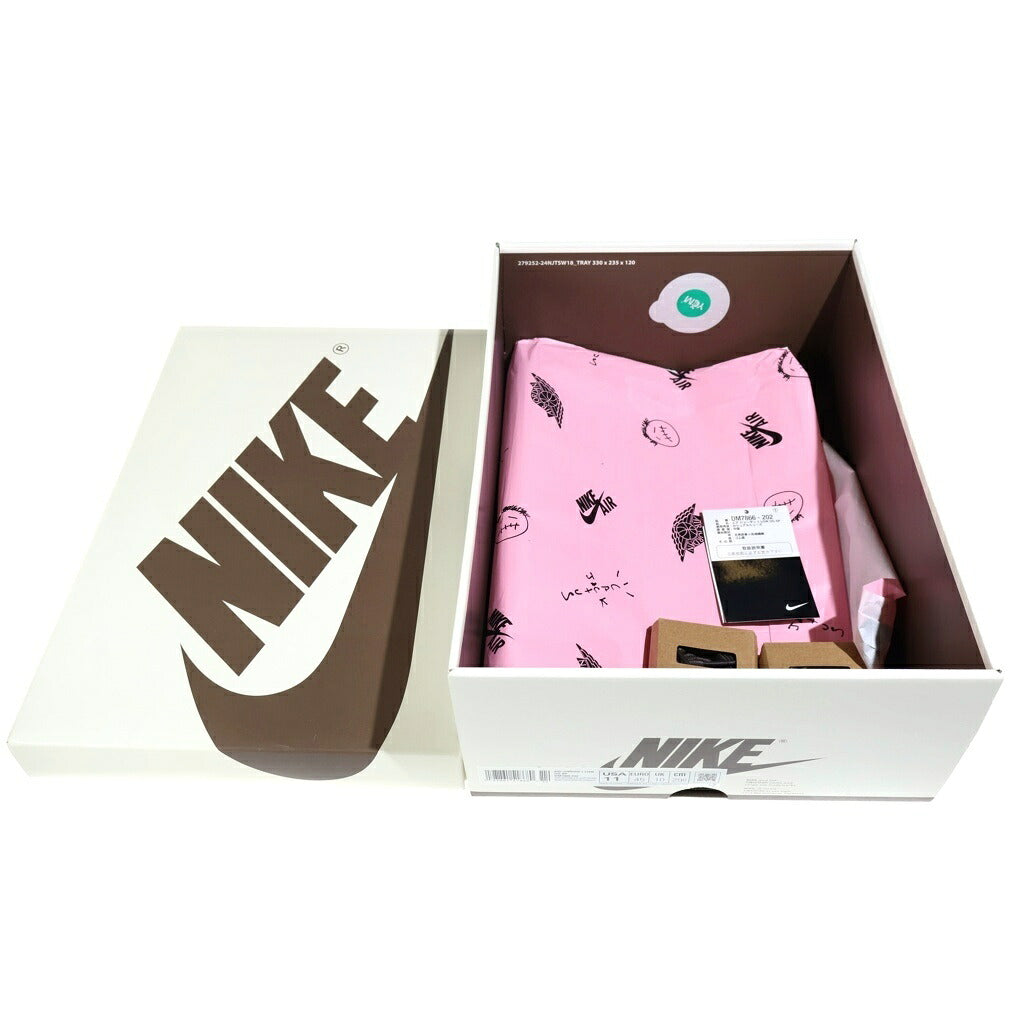 NIKE(ナイキ) ×TRAVIS SCOTT AIR JORDAN LOW OG SP VELVET BROWN トラヴィススコット エアジョーダン 1 ベルベットブラウン ローカットスニーカー ブラウン US11/29cm