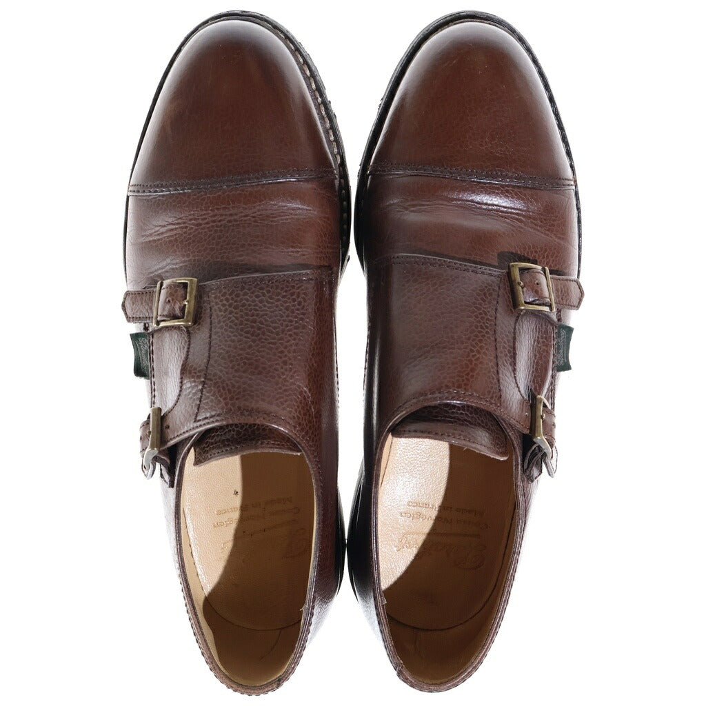 PARABOOT(パラブーツ) WILLIAM ウィリアム ダブルモンクストラップシューズ ブラウン 8502