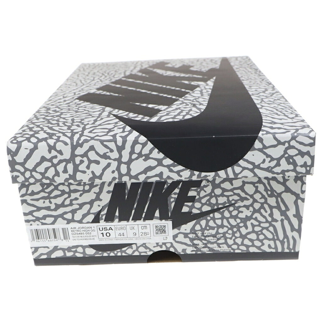 NIKE(ナイキ) AIR JORDA1 HIGH OG WHITE CEMENT SAFARI DZ5485-052 エアジョーダン1 ホワイトセメント サファリ ハイカットスニーカー ホワイト/ブラック US10/28cm