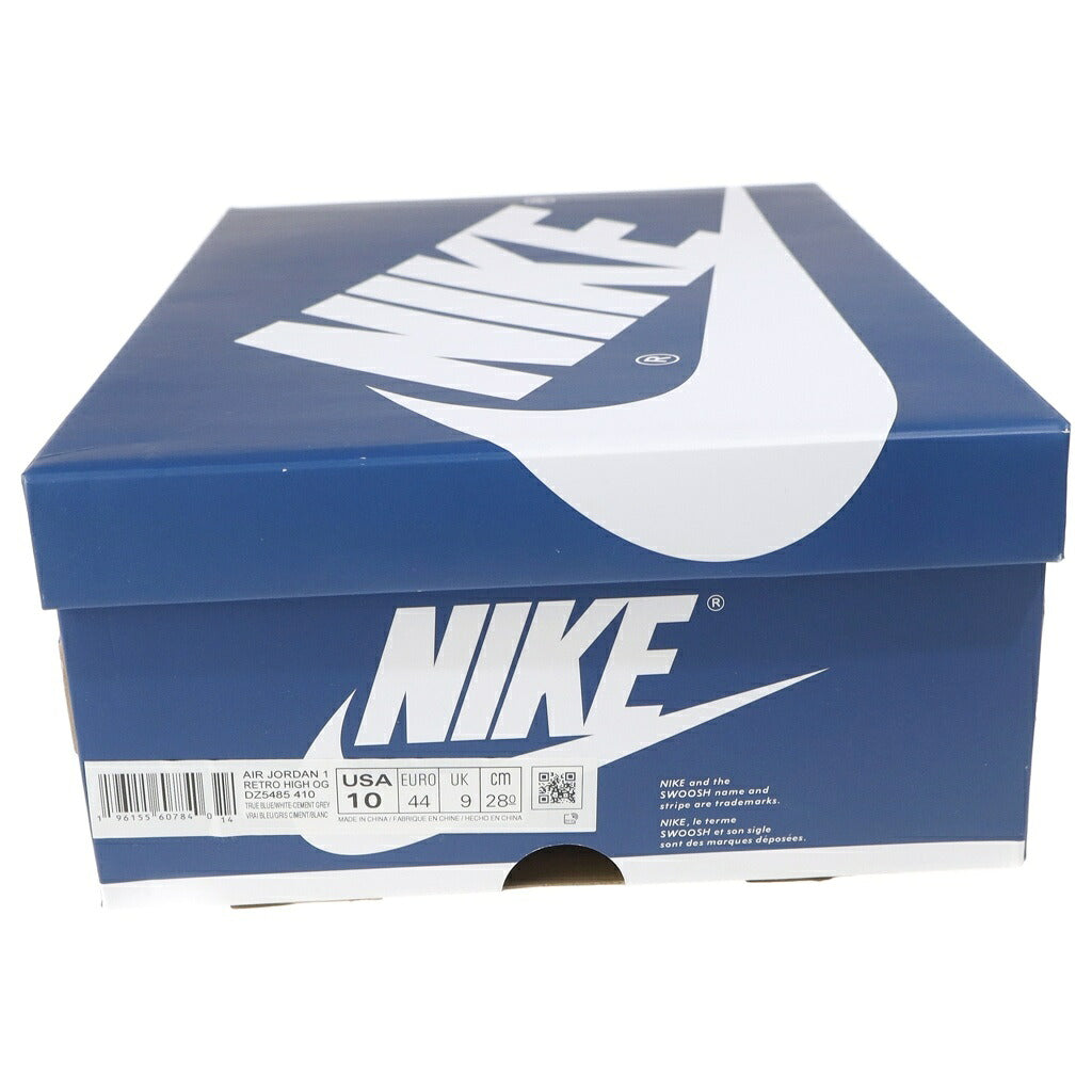 NIKE(ナイキ) AIR JORDAN1 HIGH OG TRUE BLUE DZ5485-410 エアジョーダン1 トゥルーブルー ハイカットスニーカー ホワイト/ブルー US10/28cm