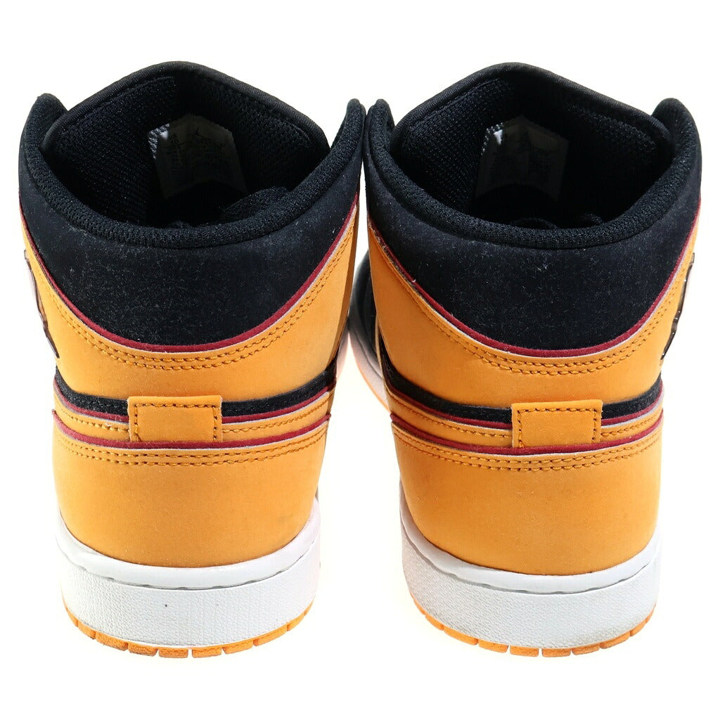 NIKE(ナイキ) AIR JORDAN1 MID SE VIVID ORANGE FJ4923-008 エアジョーダン1 ヴィヴィッドオレンジ ミドルカットスニーカー ブラック/オレンジ US10/28cm