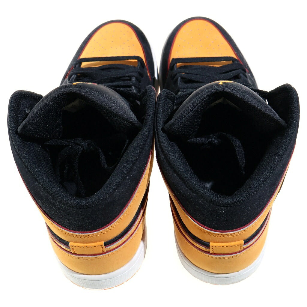 NIKE(ナイキ) AIR JORDAN1 MID SE VIVID ORANGE FJ4923-008 エアジョーダン1 ヴィヴィッドオレンジ ミドルカットスニーカー ブラック/オレンジ US10/28cm