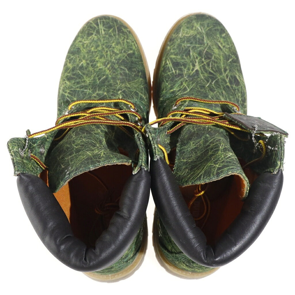 Timberland(ティンバーランド) ×BILLIONAIRE BOYS CLUB PREMIUM CANVAS BOOTS ビリオネア ボーイズ クラブ プレミアム キャンバス ブーツ グリーン US11/28cm A11YB