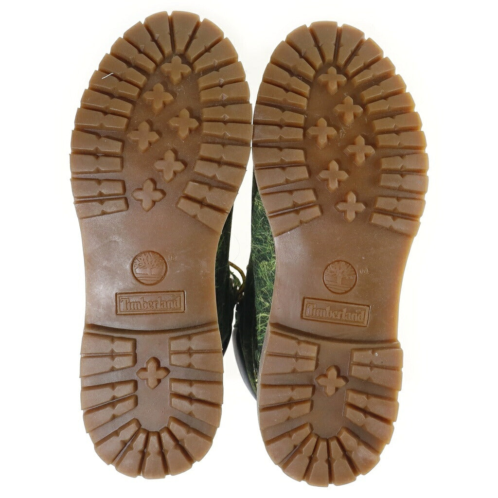 Timberland(ティンバーランド) ×BILLIONAIRE BOYS CLUB PREMIUM CANVAS BOOTS ビリオネア ボーイズ クラブ プレミアム キャンバス ブーツ グリーン US11/28cm A11YB