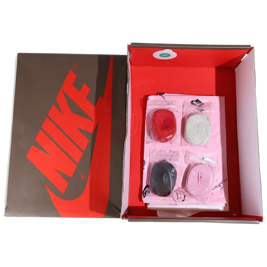 NIKE(ナイキ) ×TRAVIS SCOTT AIR JORDAN 1 HIGH OG TS SP CD4487-100 トラヴィススコット エアジョーダン1 ハイカットスニーカー ブラウン/ホワイト US10.5/28.5cm