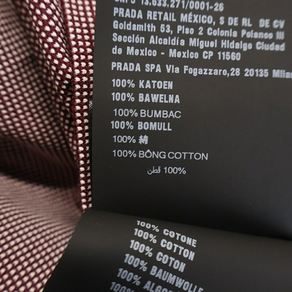 miumiu(ミュウミュウ) ジャガード 長袖Tシャツ ロンT ボルドー MJLA47 S000