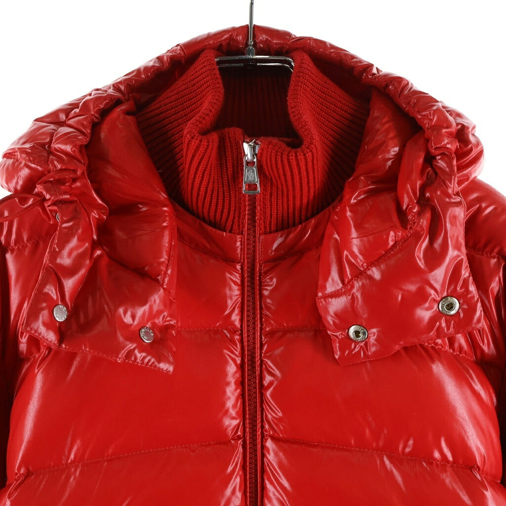 MONCLER(モンクレール) 19AW MAGLIONE TORICOT CARDIGAN マグリオントリコット ニット切替 ナイロン カーディガン ダウンジャケット レッド E20919416200 9699Z