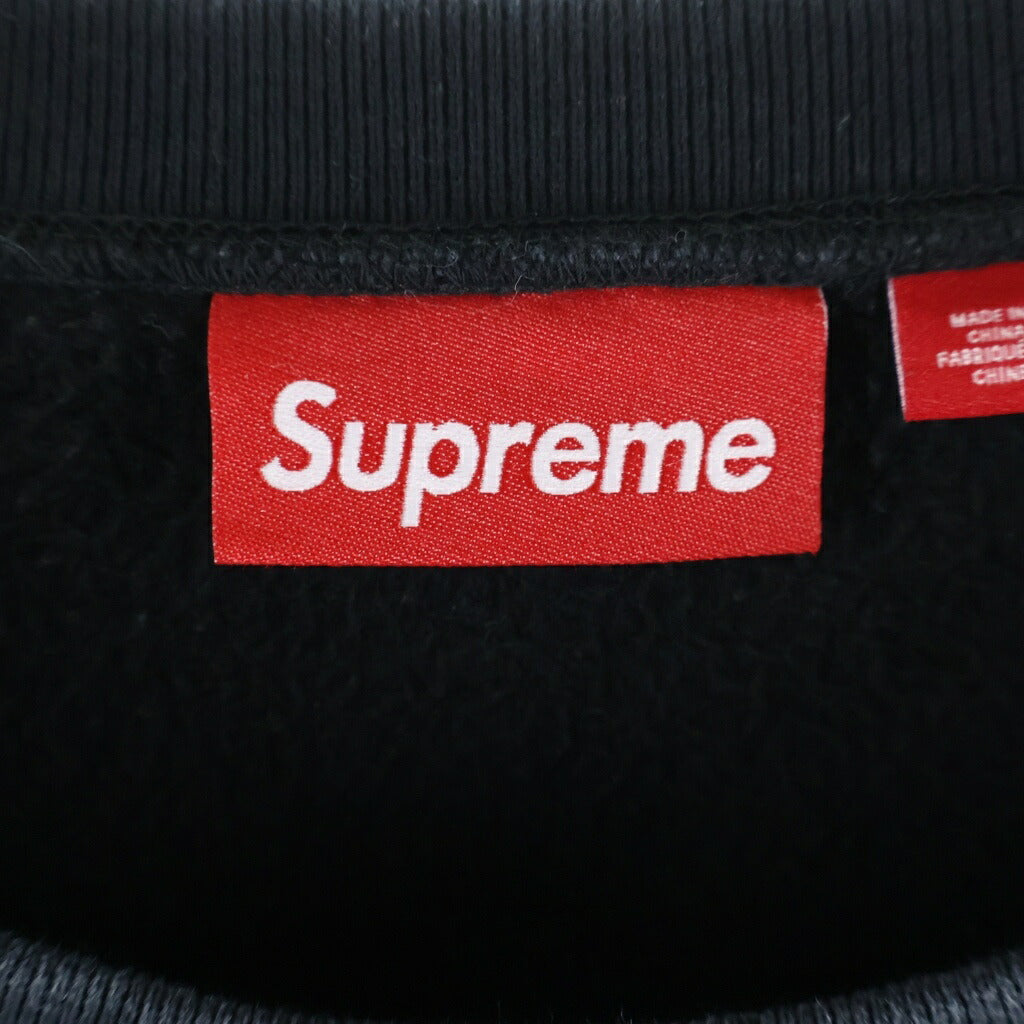 SUPREME(シュプリーム) 23AW NYC Crewneck ニューヨーク クルー ネック ロゴ プリント スウェットシャツ トレーナー ブラック