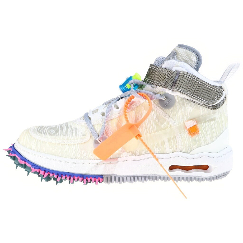NIKE(ナイキ) ×Off-White AIR FORCE1 MID DO6290-100 オフホワイト エアフォース1 ミドルカットスニーカー ホワイト US9.5/27.5cm
