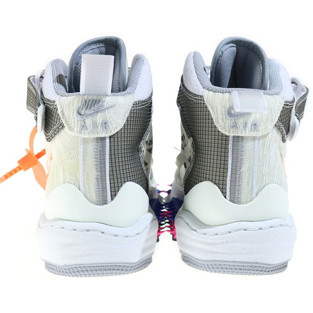 NIKE(ナイキ) ×Off-White AIR FORCE1 MID DO6290-100 オフホワイト エアフォース1 ミドルカットスニーカー ホワイト US9.5/27.5cm