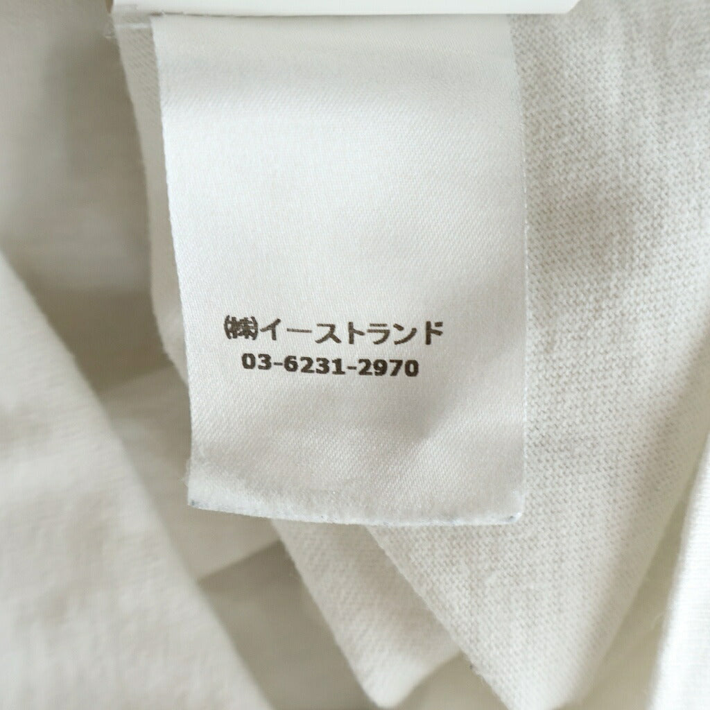 OFF-WHITE(オフホワイト) 20AW MASKED FACE S/S OVER TEE マスクド フェイス バック アロー クルーネック 半袖Tシャツ カットソー ホワイト OMAA038E20JER009