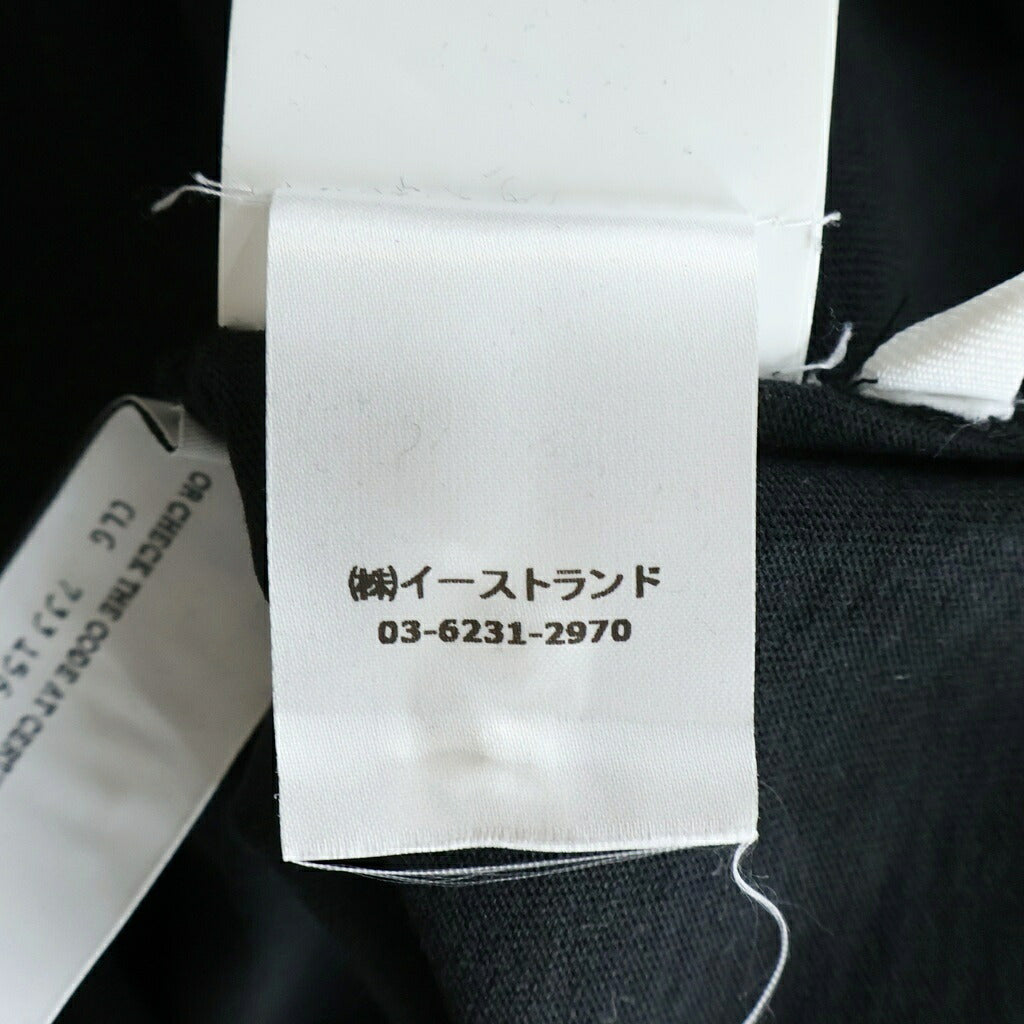 OFF-WHITE(オフホワイト) ×MLB CHICAGO WS SS TEE シカゴ ホワイトソックス コラボ ナンバリング刺繍 クルーネック 半袖Tシャツ カットソー ブラック OMAA027G21JER006