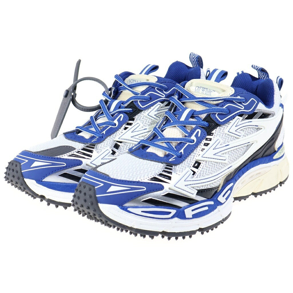 OFF-WHITE(オフホワイト) BE RIGHT BACK ビー ライト バック メッシュ ローカットスニーカー ホワイト/ブラック OMIA295F24FAB0010145