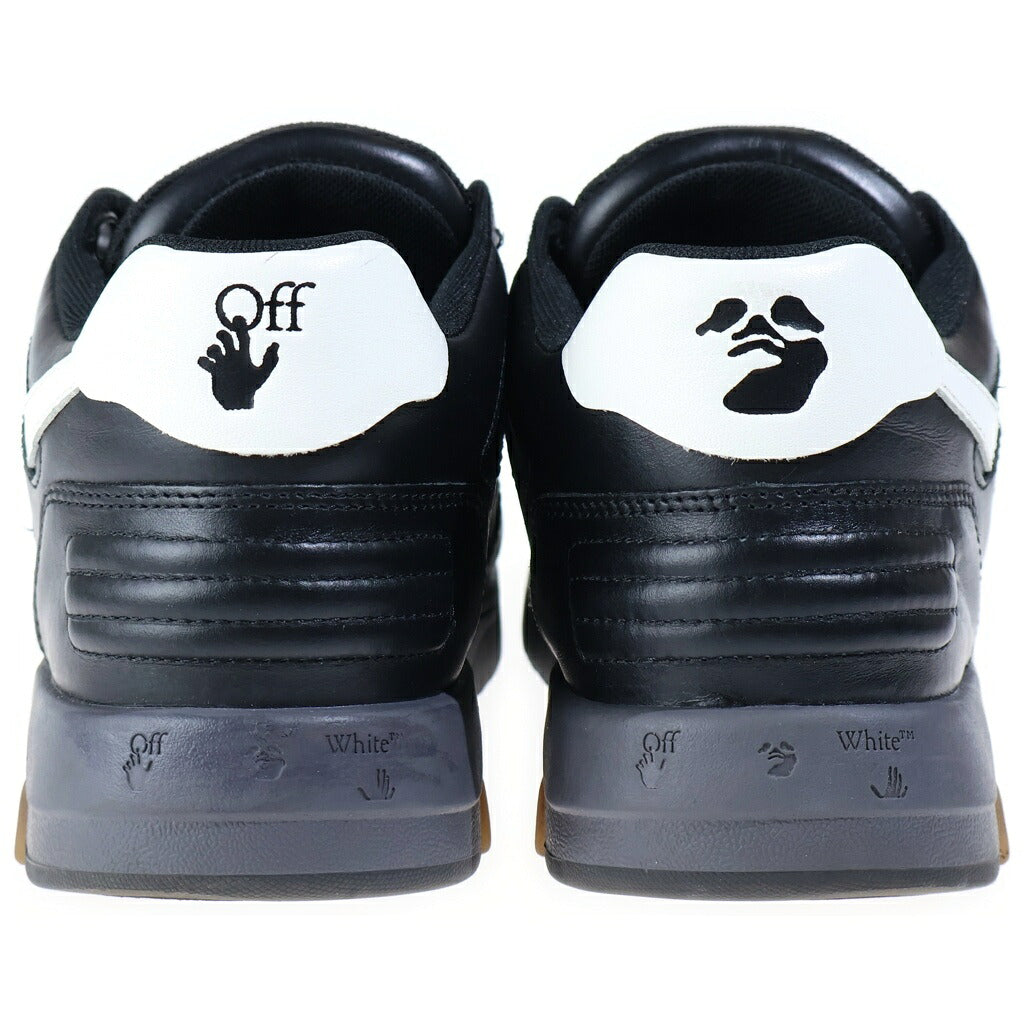 OFF-WHITE(オフホワイト) OUT OF OFFICE アウト オブ オフィス レザー ローカットスニーカー ブラック