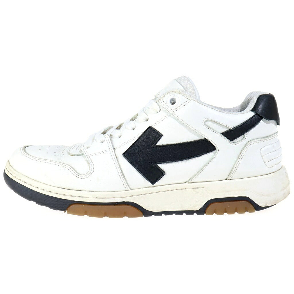 OFF-WHITE(オフホワイト) OUT OF OFFICE アウト オブ オフィス レザー ローカットスニーカー ブラック/ホワイト