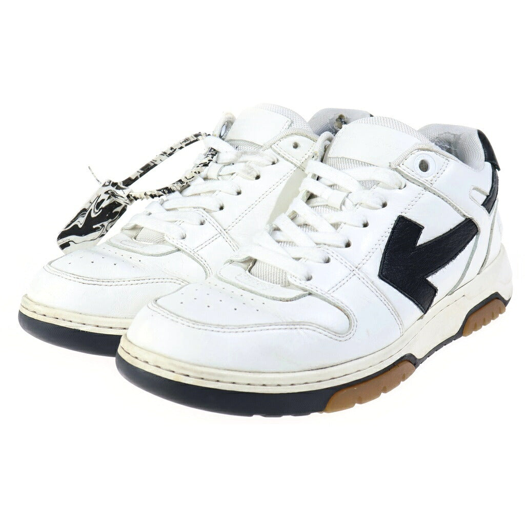 OFF-WHITE(オフホワイト) OUT OF OFFICE アウト オブ オフィス レザー ローカットスニーカー ブラック/ホワイト