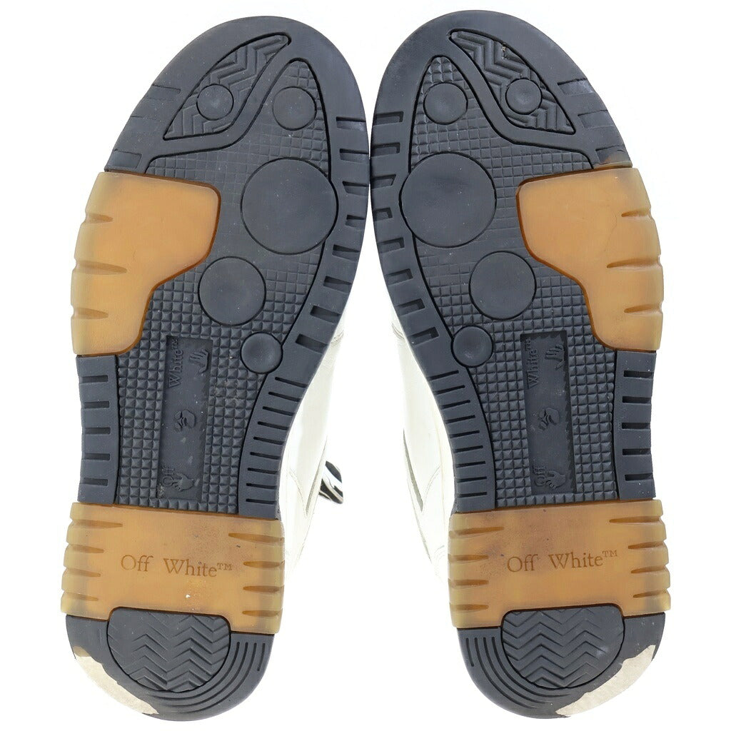 OFF-WHITE(オフホワイト) OUT OF OFFICE アウト オブ オフィス レザー ローカットスニーカー ブラック/ホワイト