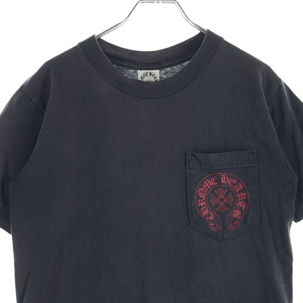 CHROME HEARTS(クロムハーツ) OLD FLORAL CROSS S/S Tee ホースシュー フローラルクロスプリント 半袖Tシャツカットソー ブラック