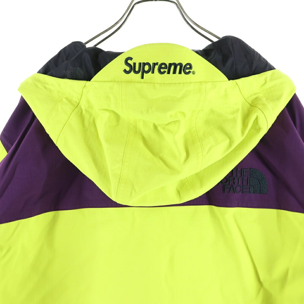 SUPREME(シュプリーム) 18AW ×THE NORTH FACE Expedition Jacket ザノースフェイス フーデッド エクスペディション ナイロン ジャケット パープル/イエロー NP618101