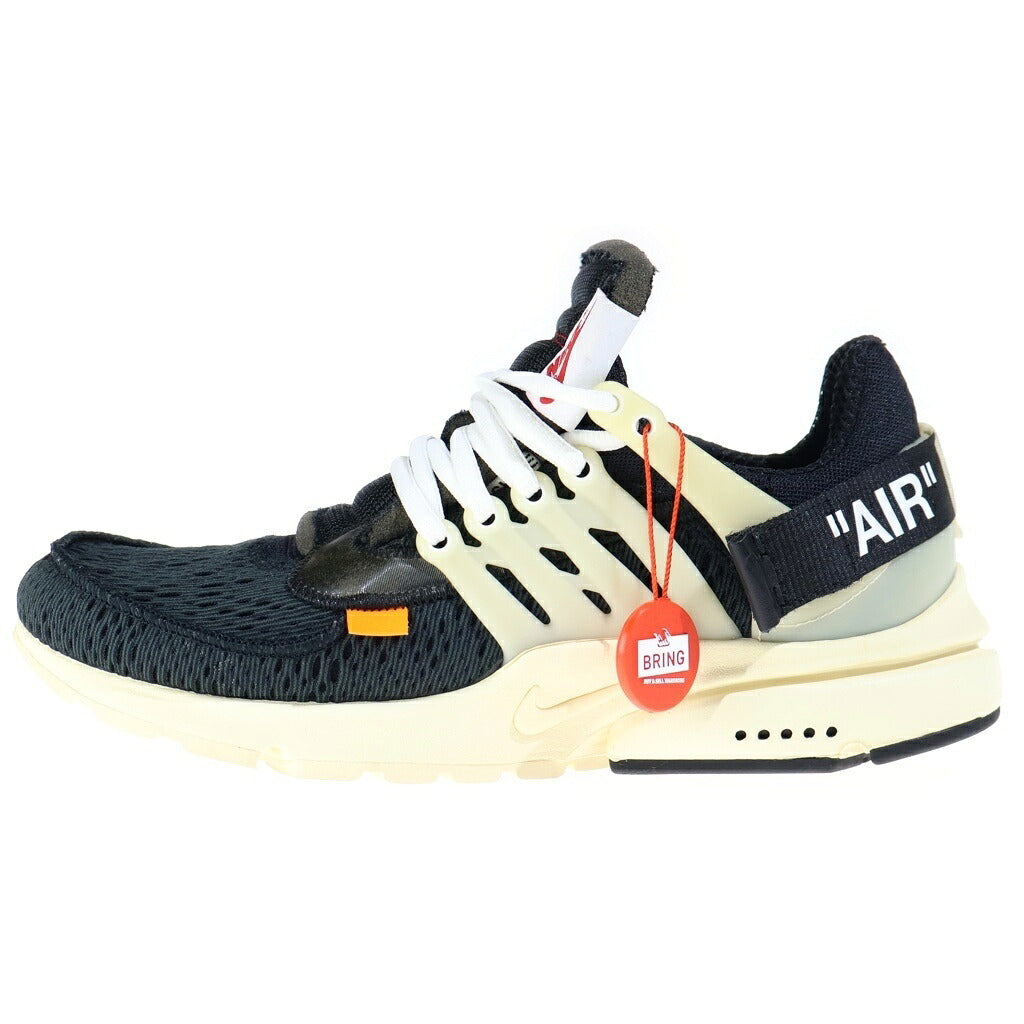 NIKE(ナイキ) ×Off-White THE TEN AIR PRESTO AA3830-001 オフホワイト ザ テン エアプレスト ローカットスニーカー ブラック/ベージュ US8/26cm