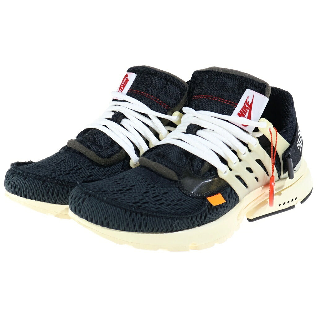 NIKE(ナイキ) ×Off-White THE TEN AIR PRESTO AA3830-001 オフホワイト ザ テン エアプレスト ローカットスニーカー ブラック/ベージュ US8/26cm