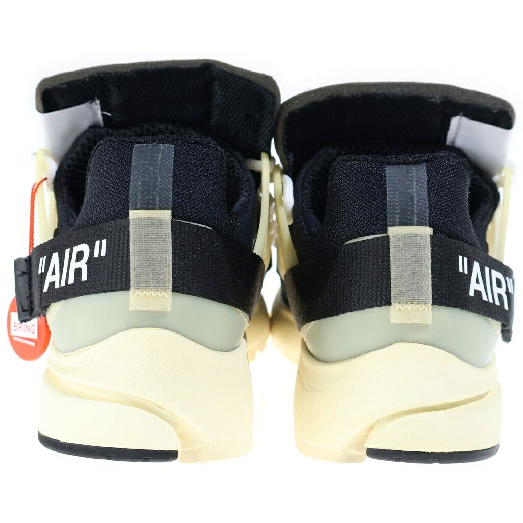 NIKE(ナイキ) ×Off-White THE TEN AIR PRESTO AA3830-001 オフホワイト ザ テン エアプレスト ローカットスニーカー ブラック/ベージュ US8/26cm