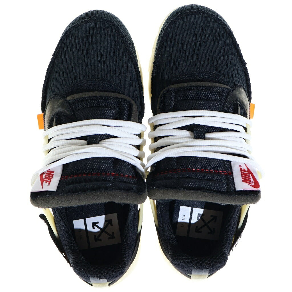 NIKE(ナイキ) ×Off-White THE TEN AIR PRESTO AA3830-001 オフホワイト ザ テン エアプレスト ローカットスニーカー ブラック/ベージュ US8/26cm