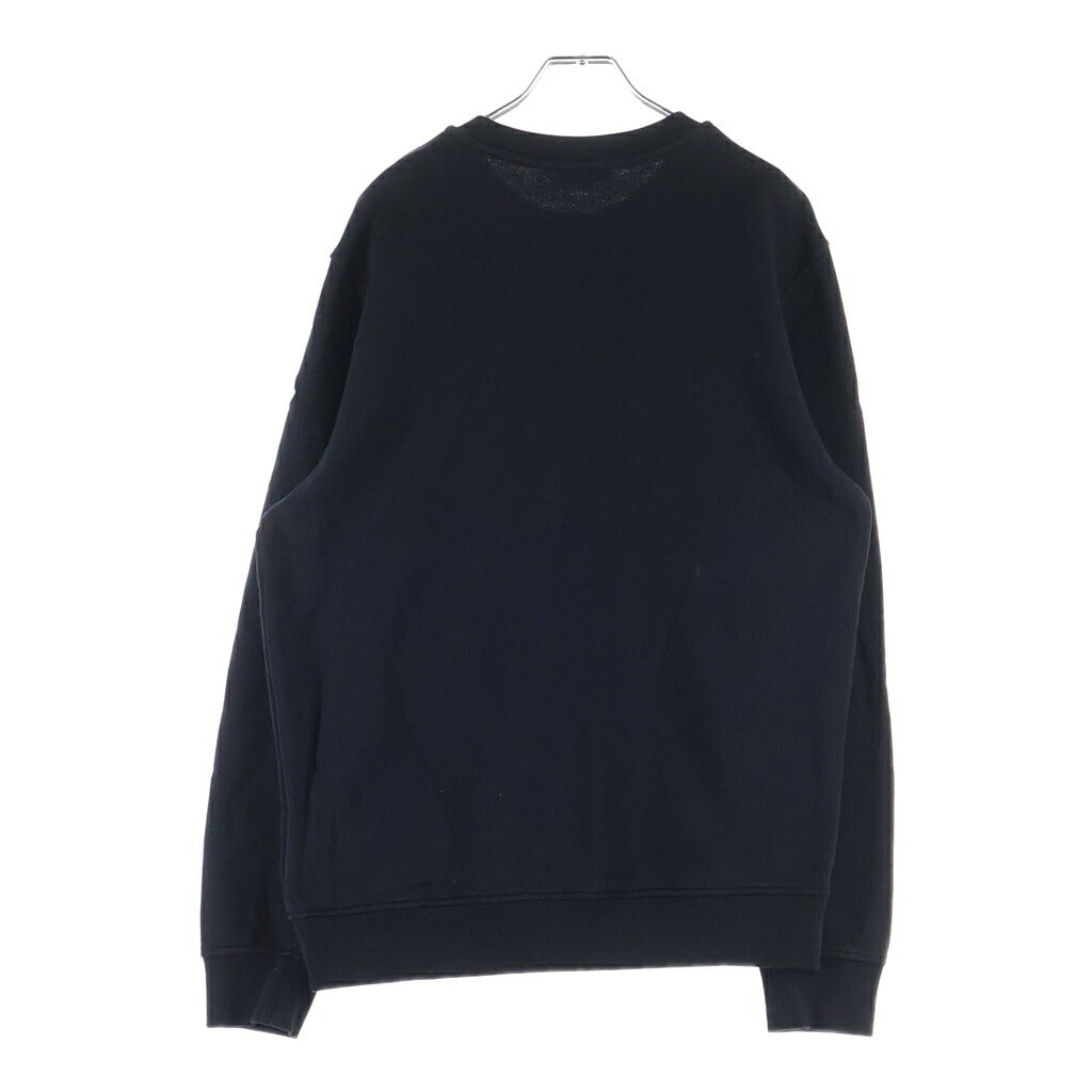 MONCLER(モンクレール) 22SS MAGLIA GIROCOLLO スタッズロゴプリント クルーネック スウェットシャツ プルオーバー ブラック H10918G00013 809KR