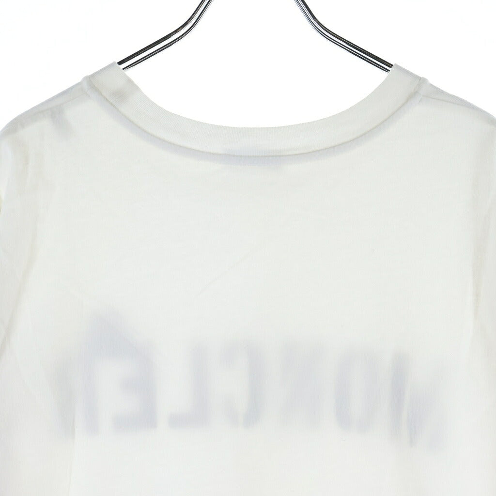 MONCLER(モンクレール) 23SS フロントロゴ クルーネック 半袖カットソー Tシャツ ホワイト I10918C00029 8390T