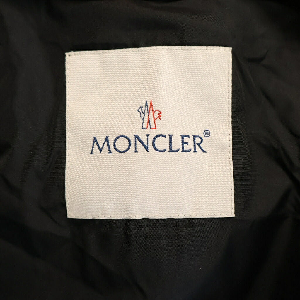 MONCLER(モンクレール) 20AW JAU GIUBBTTO ジップアップ フーデッド レオパード ナイロン ジャケット カーキ/ブラック F10921A70600 54AHT