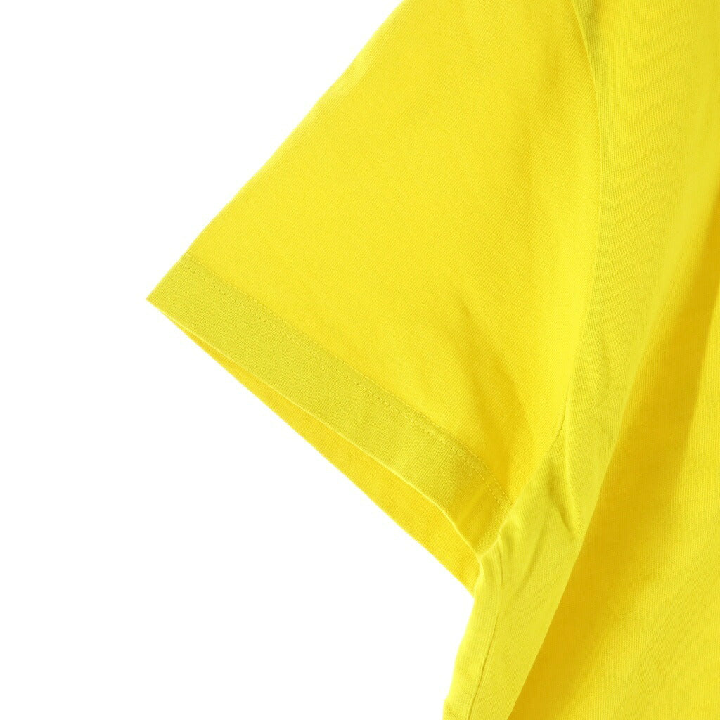 MONCLER(モンクレール) 23SS フロントロゴ クルーネック 半袖カットソー Tシャツ イエロー I10938C00009 829HP