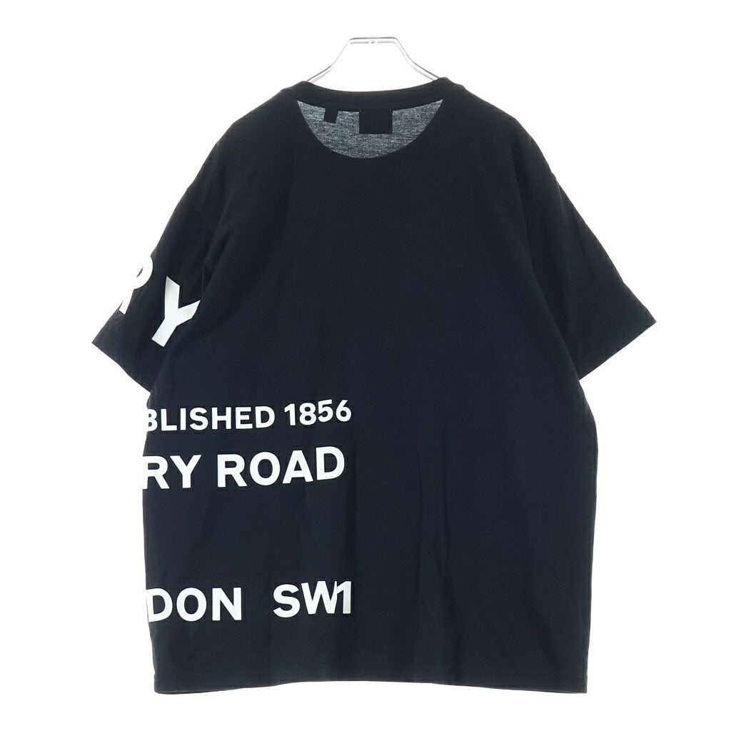 BURBERRY(バーバリー) ホースフェリー フロントプリント クルーネック 半袖カットソー Tシャツ ブラック 8040694