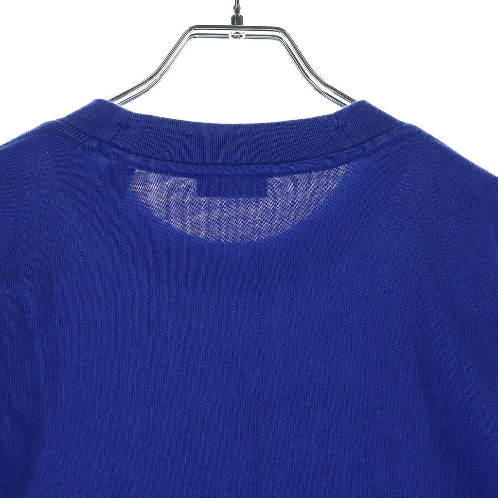 BURBERRY(バーバリー) フロントビッグプリント クルーネック 半袖カットソー Tシャツ ブルー/ホワイト 8089743