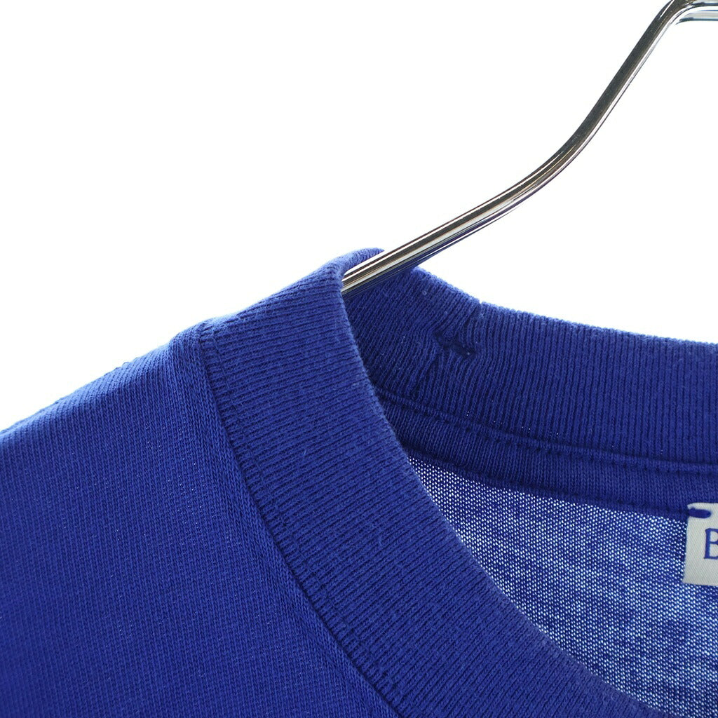 BURBERRY(バーバリー) フロントビッグプリント クルーネック 半袖カットソー Tシャツ ブルー/ホワイト 8089743