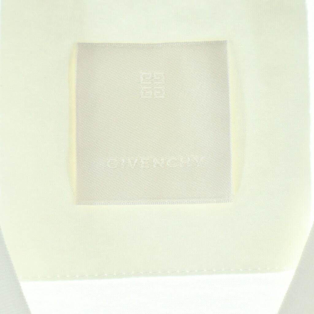 GIVENCHY(ジバンシィ) 23SS フロントプリント クルーネック 半袖カットソー Tシャツ ホワイト BM716G3YAC