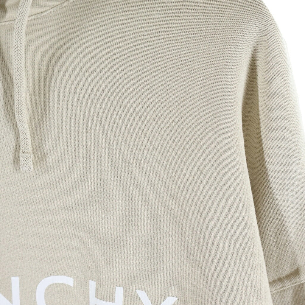 GIVENCHY(ジバンシィ) フロンロゴプリント フーデッド スウェットシャツ プルオーバー ベージュ BMJOH3YAC