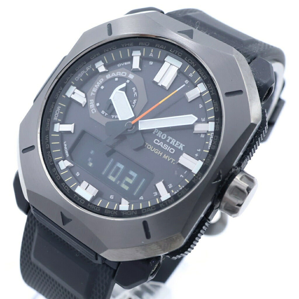 CASIO(カシオ) PROTREK プロトレック クライマーライン ソーラー電波 クォーツ 腕時計 ブラック PRW-6900Y-1JF