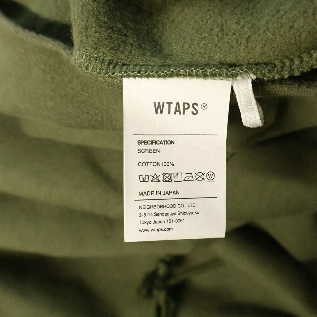 WTAPS(ダブルタップス) 21AW LONG LIVE WTAPS プリント スウェット プルオーバーパーカー カーキ
