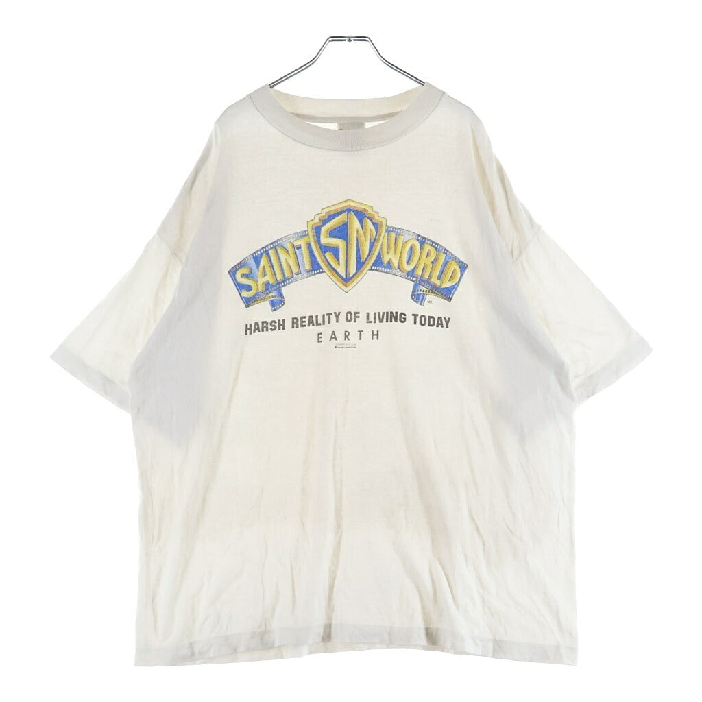 SAINT MICHAEL(セントマイケル) 26SS SS T-SHIRT / SAINT WORLD セントワールド 半袖Tシャツ カットソー ホワイト SM-MK8-0000-015